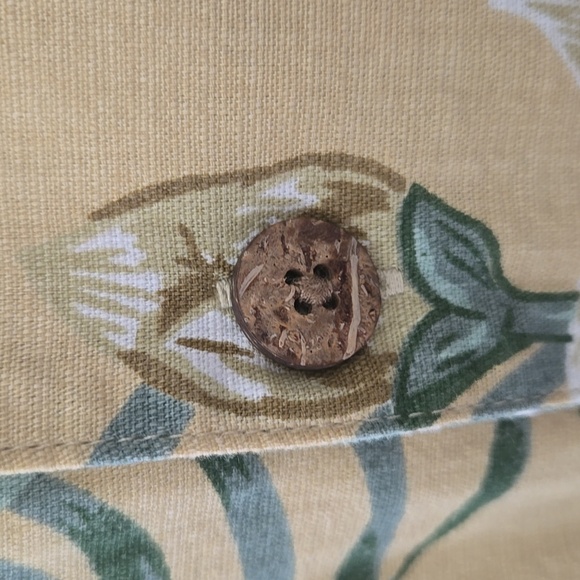 Joe Marlin Tropical Leaf Print Button-Up Shirt - Picture 6 of 9